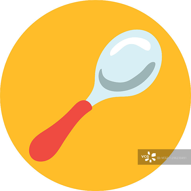 手绘风格厨房勺子图片素材