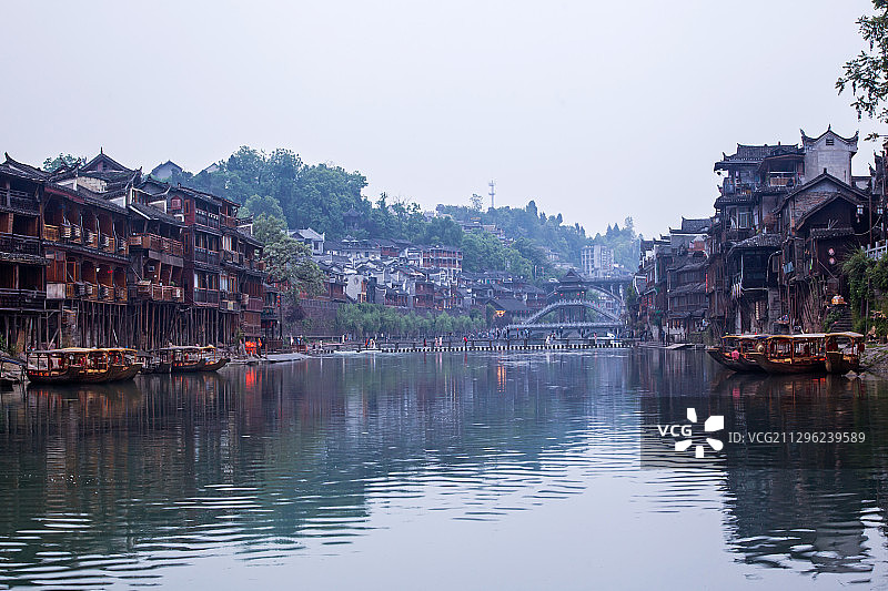 中国湖南凤凰古城图片素材