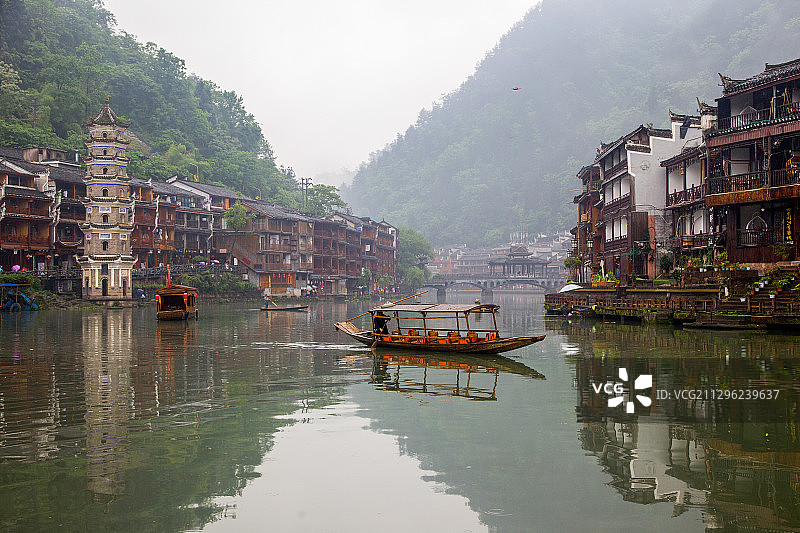 中国湖南凤凰古城图片素材