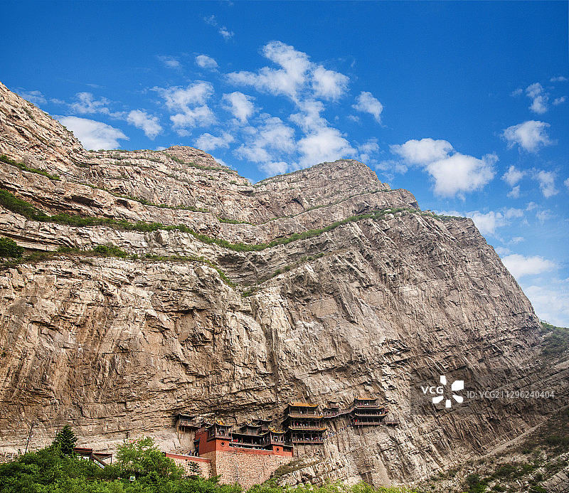 北岳恒山悬空寺图片素材