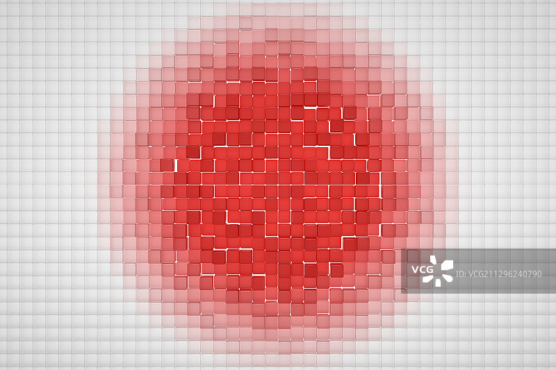 不规则排列矩阵，三维图形图片素材
