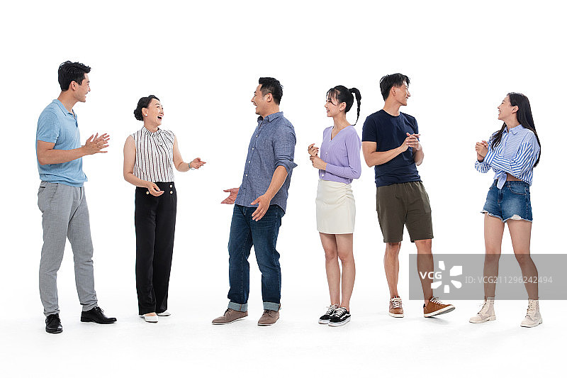 不同年龄段的人聊天图片素材