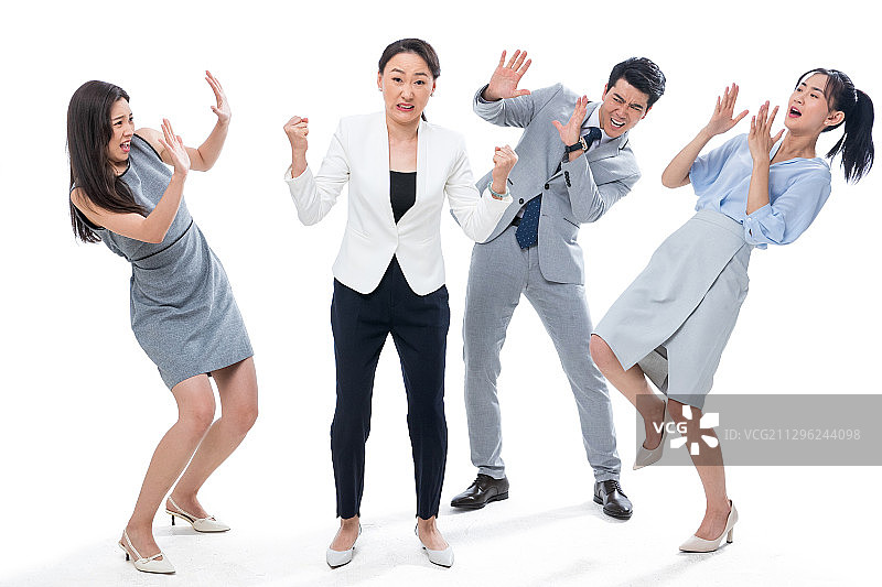 成熟商务女士冲下属发火图片素材