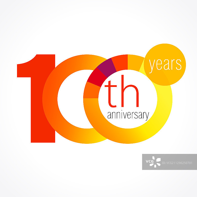 100周年纪念图表标志图片素材