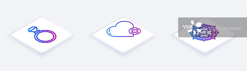 2.5D结婚戒指爱心图案图片素材