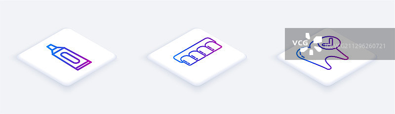 2.5D牙膏管假牙图标图片素材