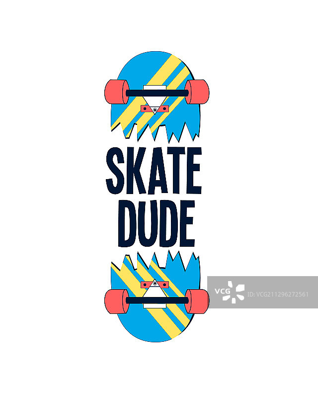 手绘滑板图片素材