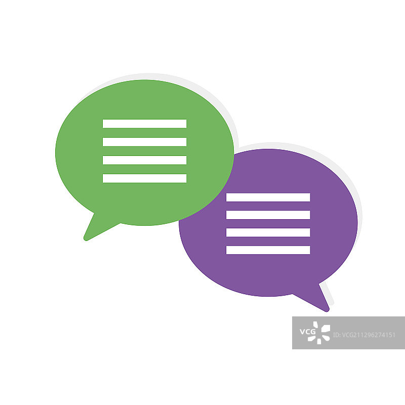 白色背景聊天图标图片素材