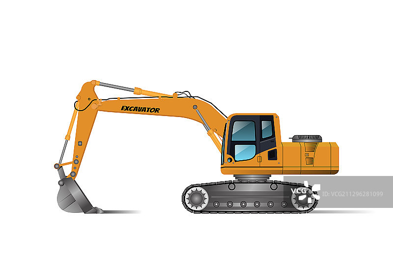 挖掘机图片素材