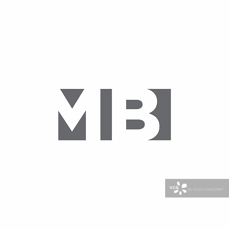 MA字母负空间风格logo图片素材