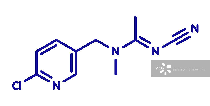 啶虫脒杀虫剂分子图片素材