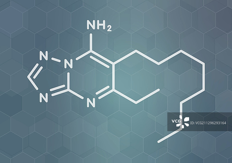 胺唑嘧菌胺杀菌剂分子图片素材