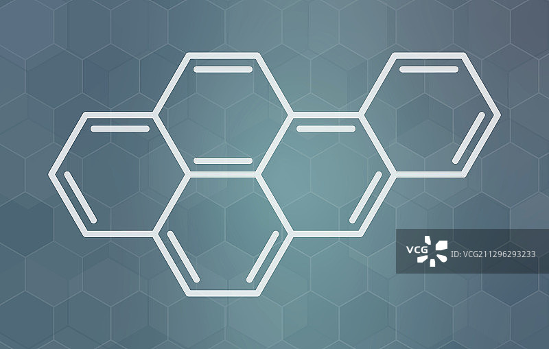 苯并(a)芘多环芳烃分子图片素材