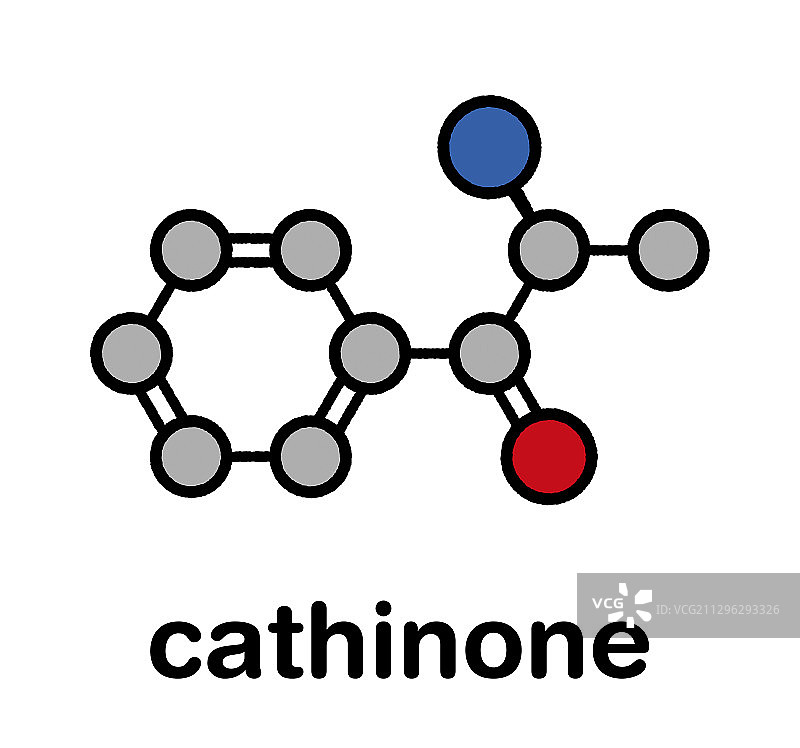 卡西酮卡塔刺激物分子图片素材