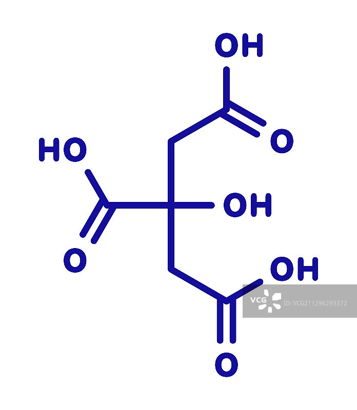 柠檬酸分子图片素材