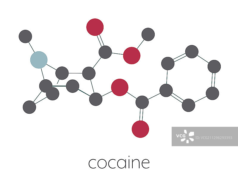 可卡因兴奋剂分子图片素材
