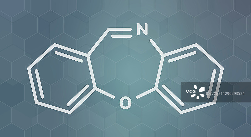 二苯并氮杂卓催泪瓦斯分子图片素材