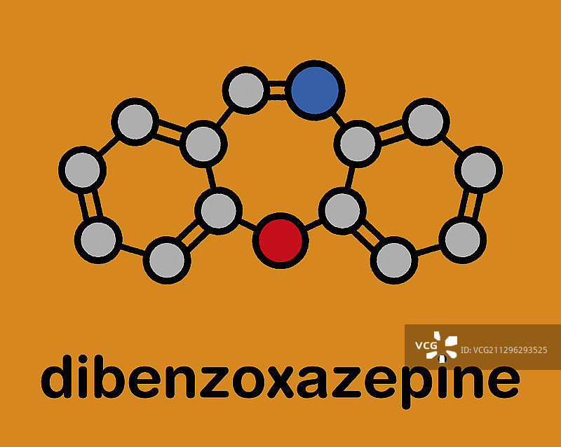 二苯并氮杂卓催泪瓦斯分子图片素材