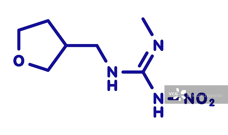呋虫胺杀虫剂分子图片素材
