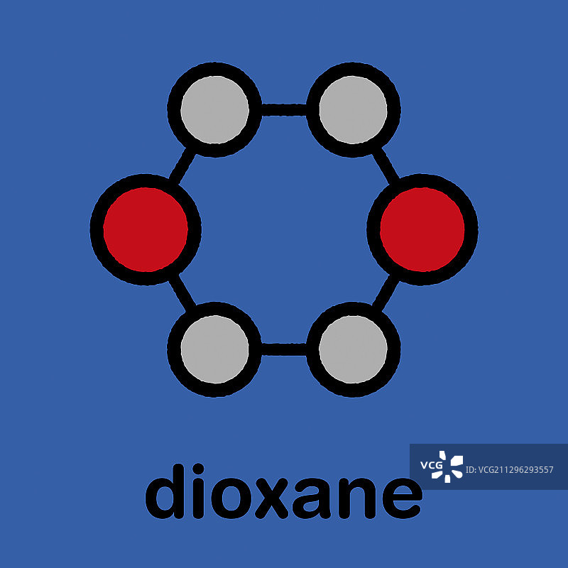 二恶烷溶剂分子图片素材