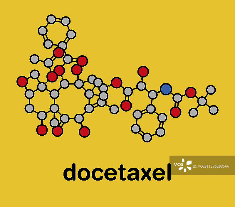 多西他赛化疗药物分子图片素材