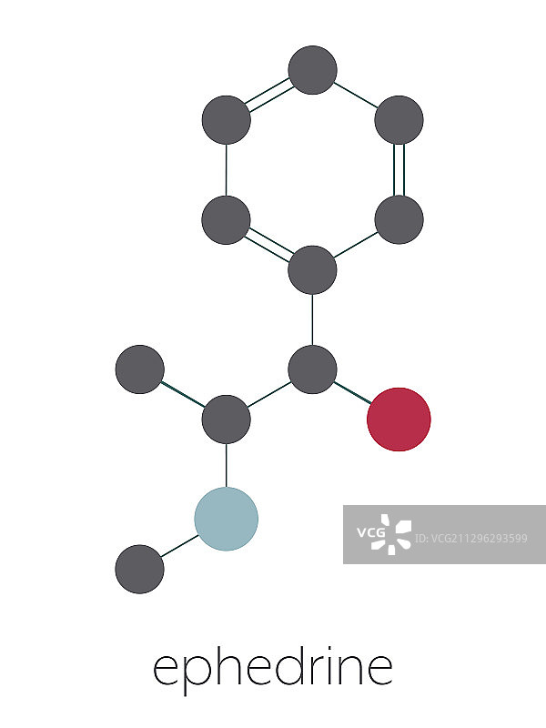 麻黄碱兴奋剂药物分子图片素材