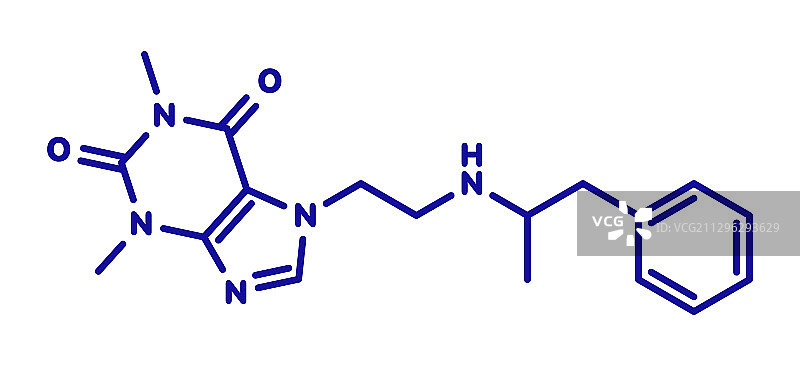 芬乃他林兴奋剂药物分子图片素材