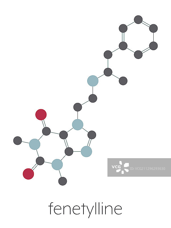 芬乃他林兴奋剂药物分子图片素材