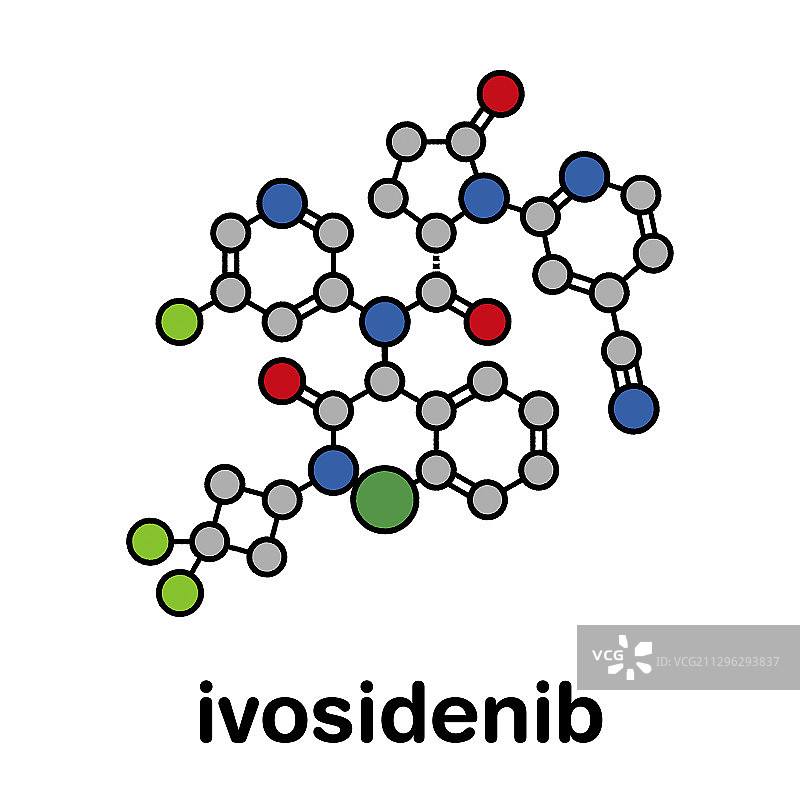 艾伏尼布癌症药物分子图片素材