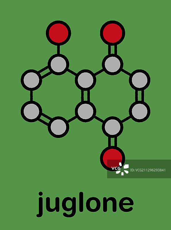 胡桃酮分子图片素材