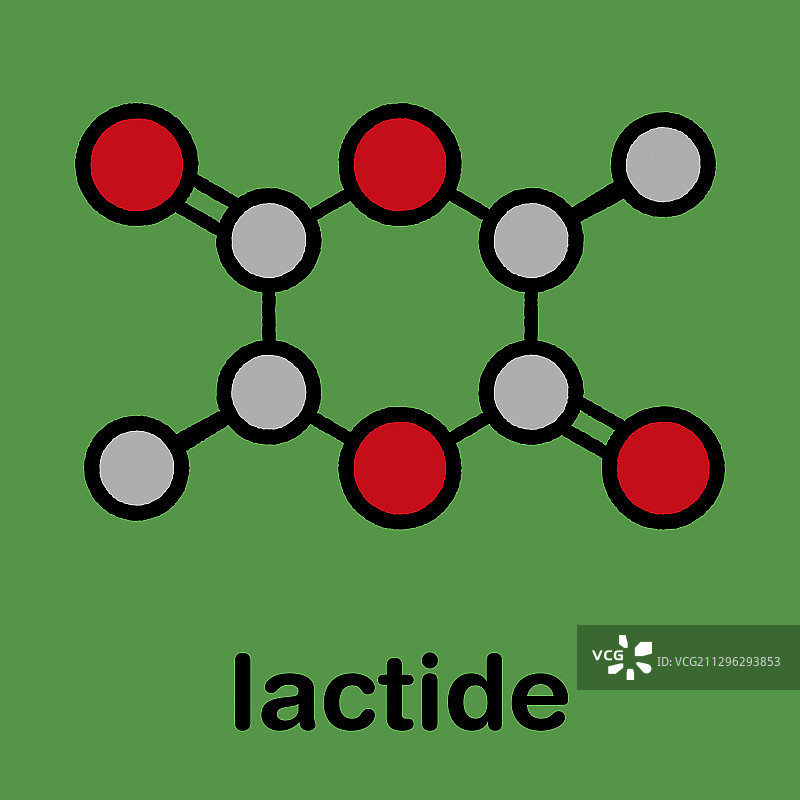 L-丙交酯PLA前体分子图片素材