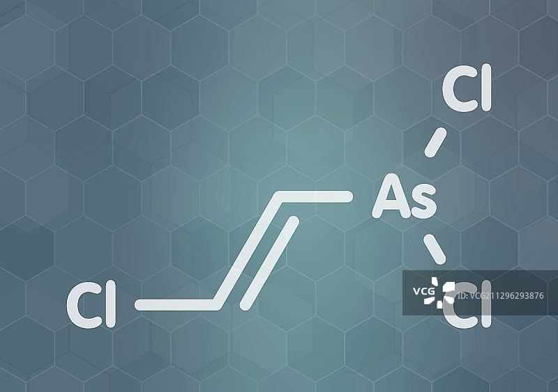 路易斯气化学武器分子图片素材
