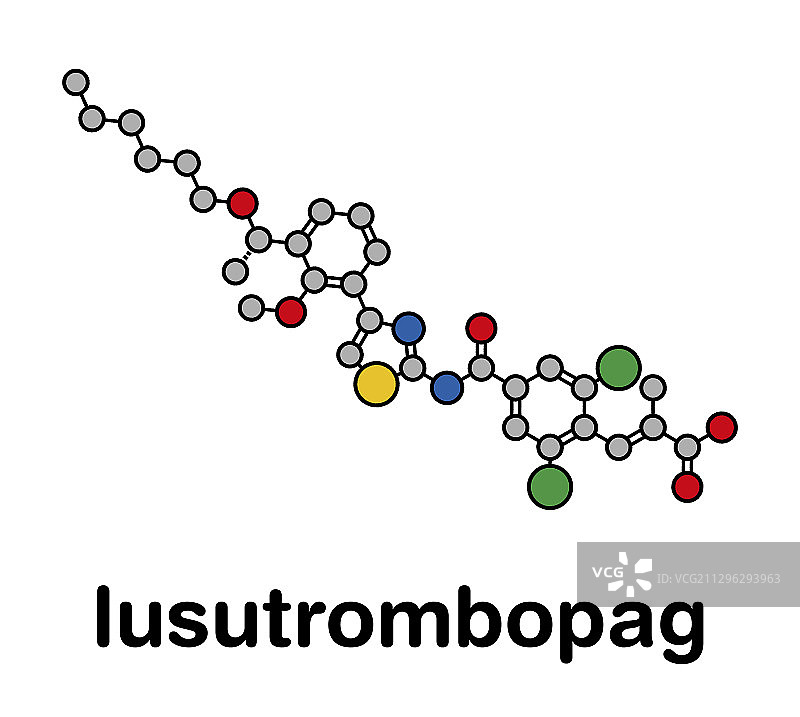 芦曲波帕药物分子图片素材