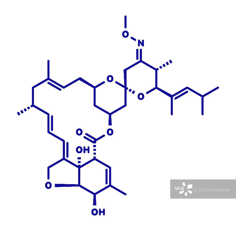 莫昔丁驱虫药分子图片素材