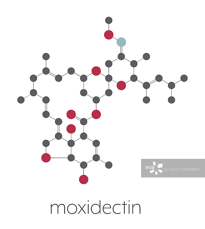 莫昔丁驱虫药分子图片素材