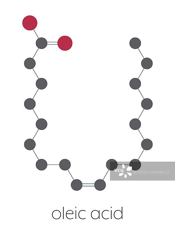 油酸欧米伽-9脂肪酸分子图片素材