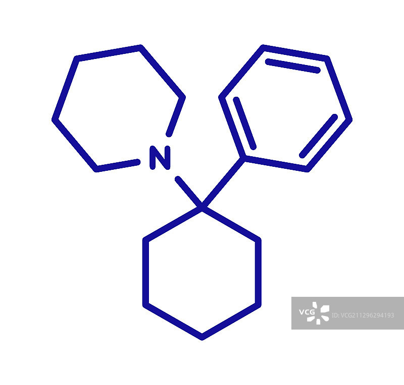 苯环利定致幻药物分子图片素材