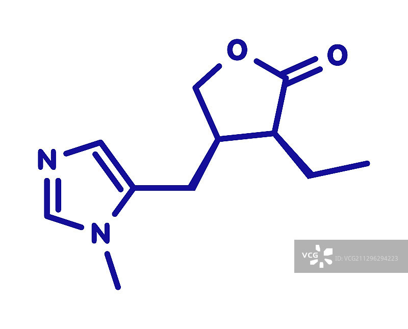 毛果芸香碱药物分子图片素材