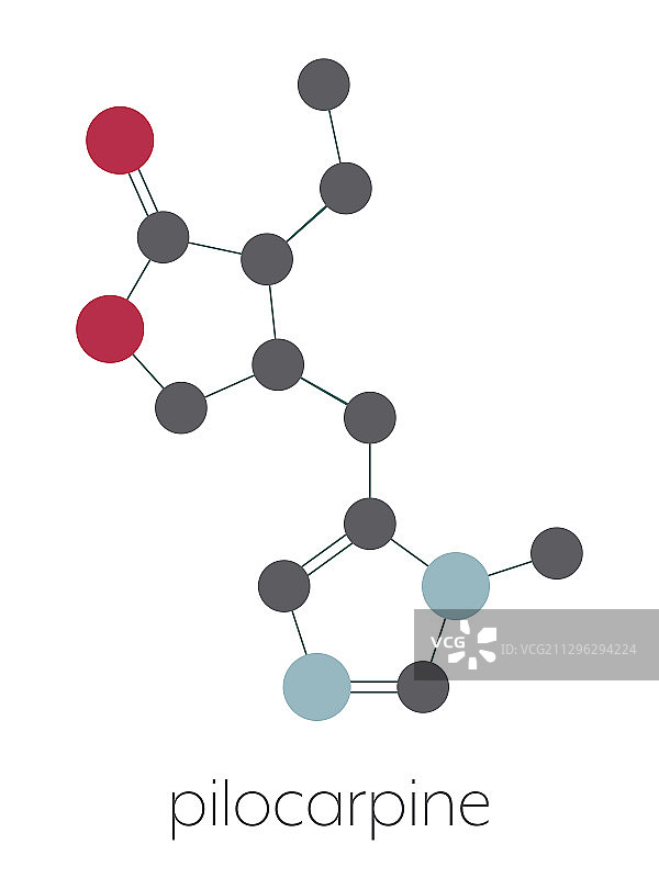 毛果芸香碱药物分子图片素材