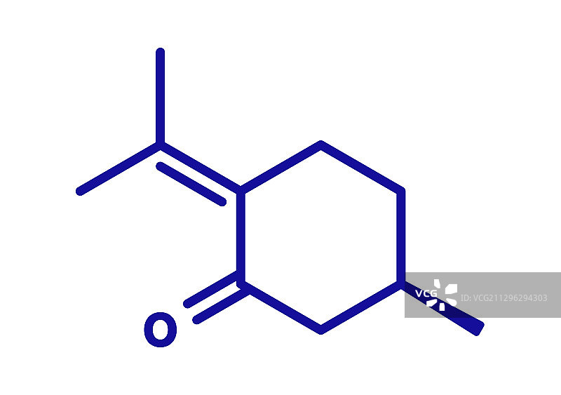 薄荷酮分子图片素材