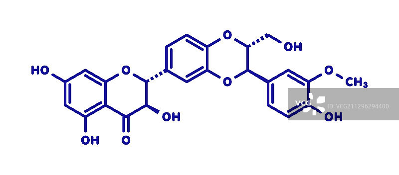 水飞蓟宾分子图片素材