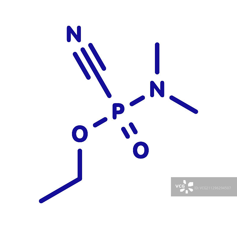 塔崩神经毒剂分子图片素材