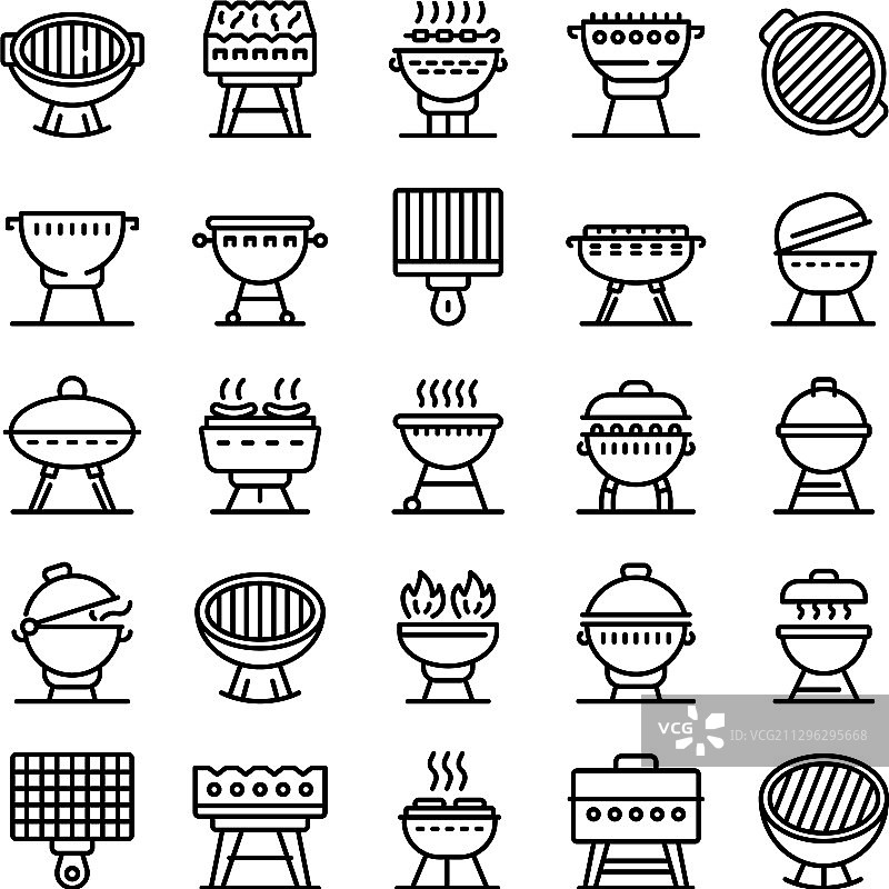 火盆图标轮廓样式图片素材