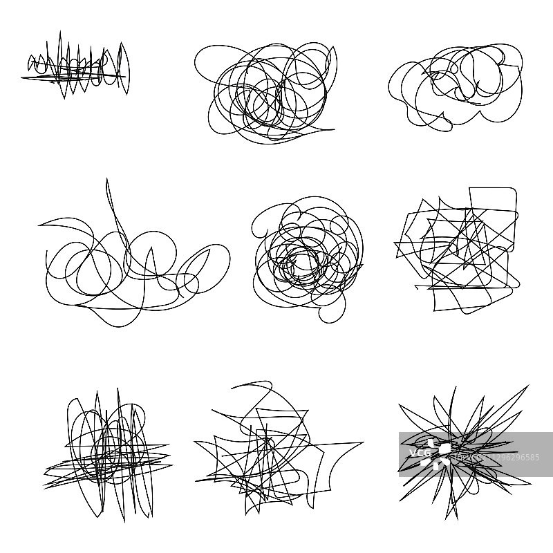 随机线条图案图片素材