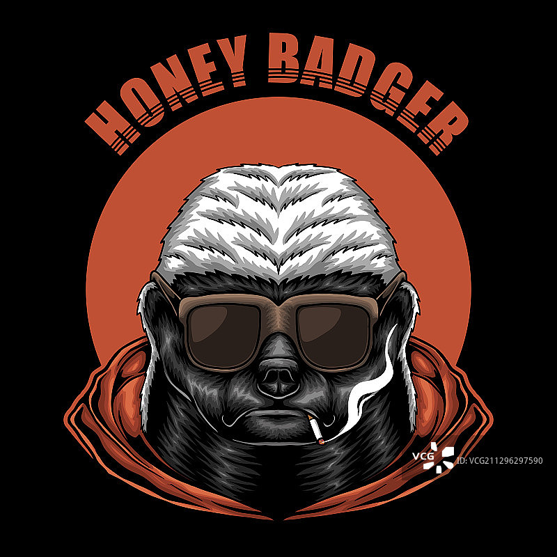 蜜獾眼镜图片素材