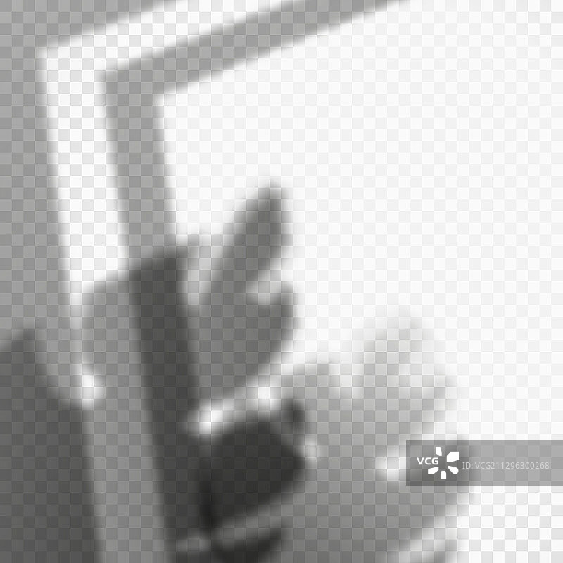 打开的窗框和龟背竹叶的影子图片素材