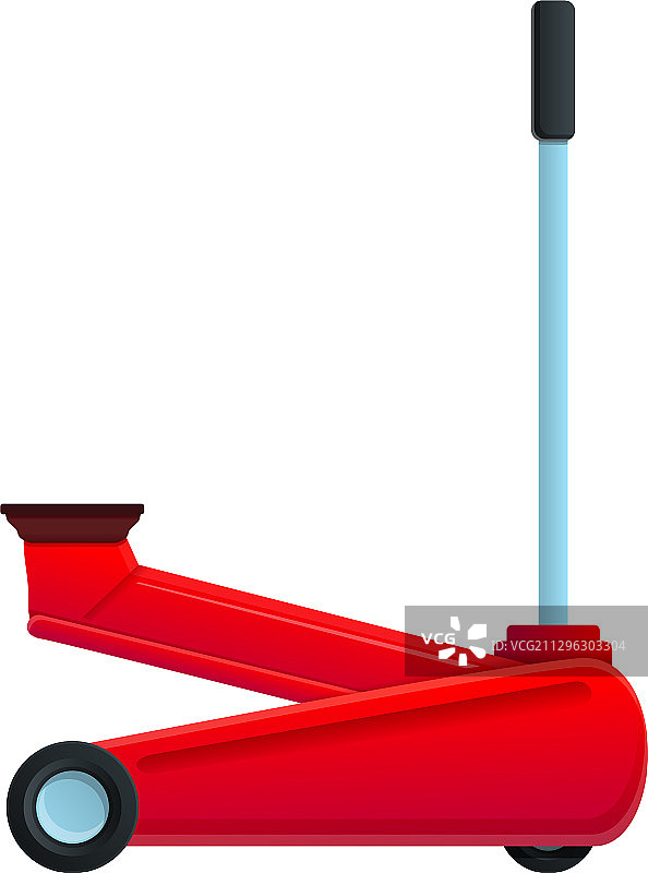 千斤顶汽车车轮图标卡通风格图片素材