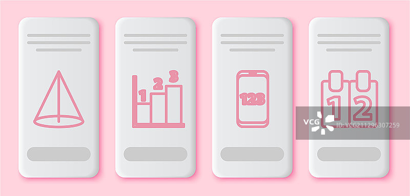 图表日程表图解组合图片素材