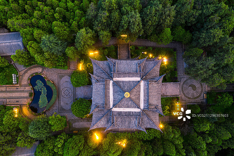 丽江万古楼景区俯视图图片素材