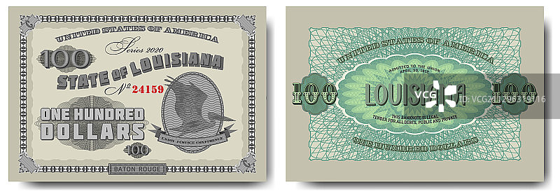 装饰性花纹网格：虚构的美元钞票图片素材